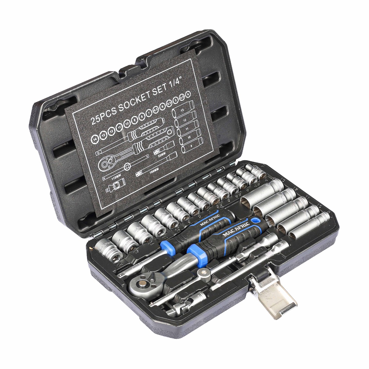 MAC AFRIC 25 PCS 1/4" IN Drive Socket Set