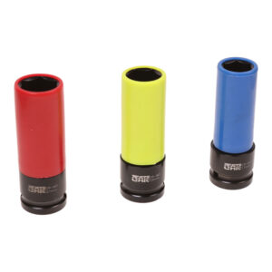 MAC AFRIC 1/2" IN Drive 3 PCS Impact Socket Set with Plastic Sleeves