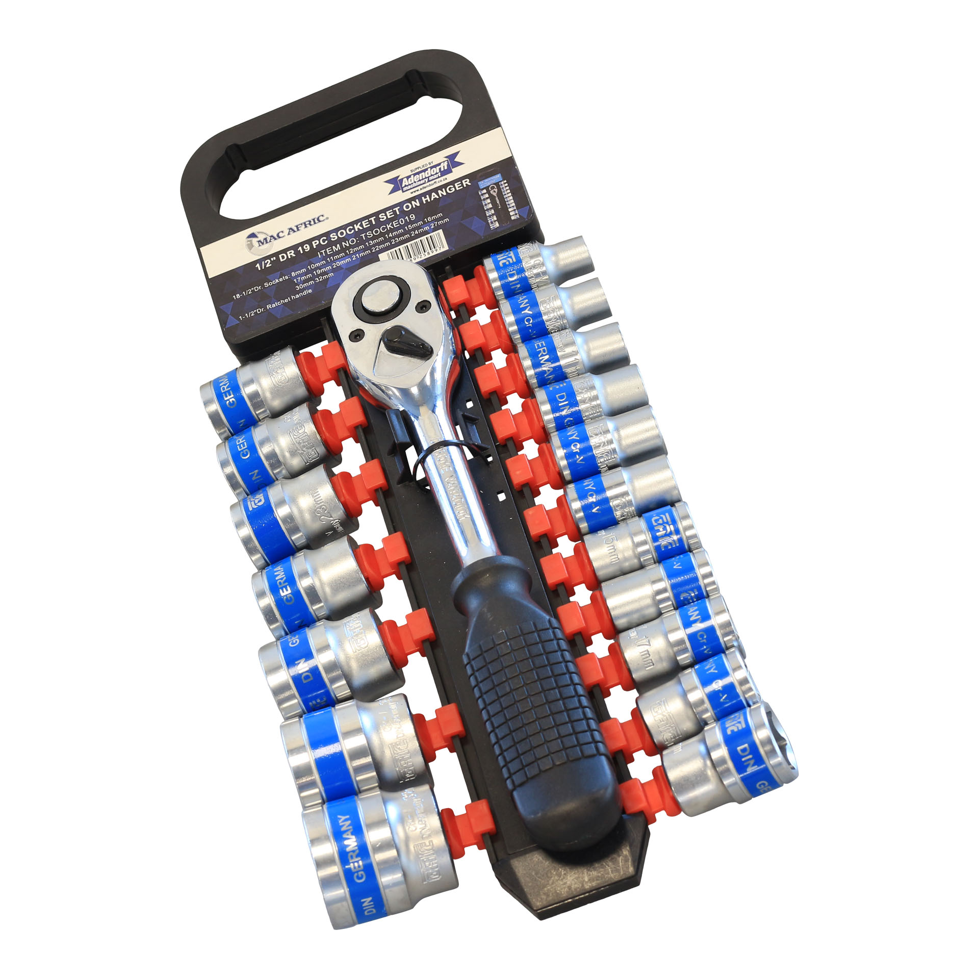MAC AFRIC 1/2" IN Drive 19 PCS Socket Set