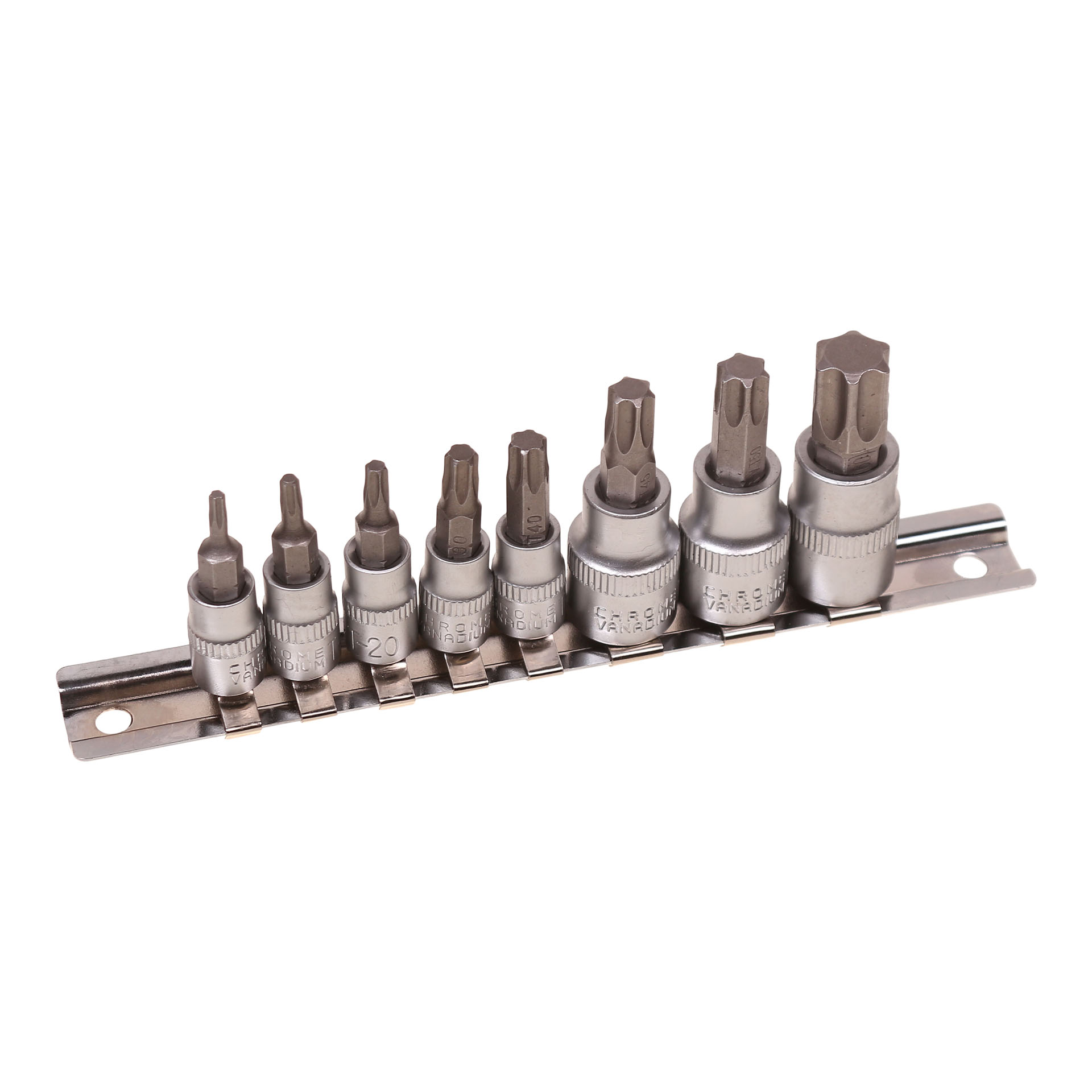 MAC AFRIC 1/4" IN & 3/8" IN Drive 8 PCS Male Torx Socket Set
