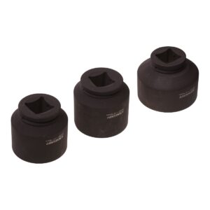 MAC AFRIC 1 - 1/2" Drive 3 pce Set of Impact Sockets - 75 / 80 / 90