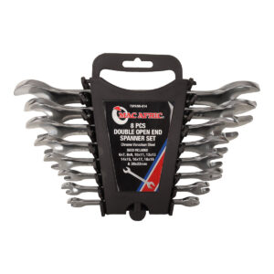 8 PCE DOUBLE OPEN END SPANNER SET - CRV