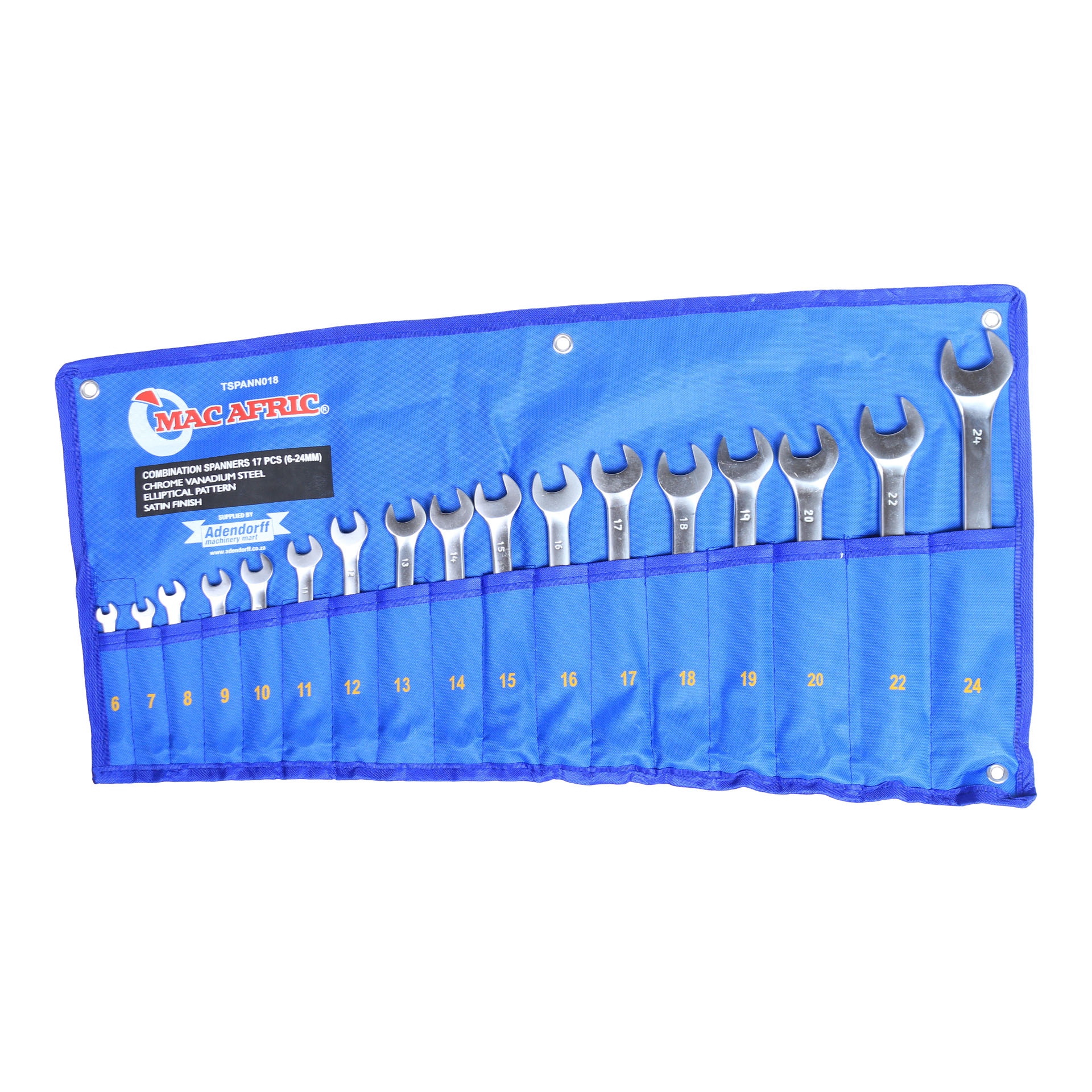 MAC AFRIC 17 PCS Satin Finish Combination Spanner Set
