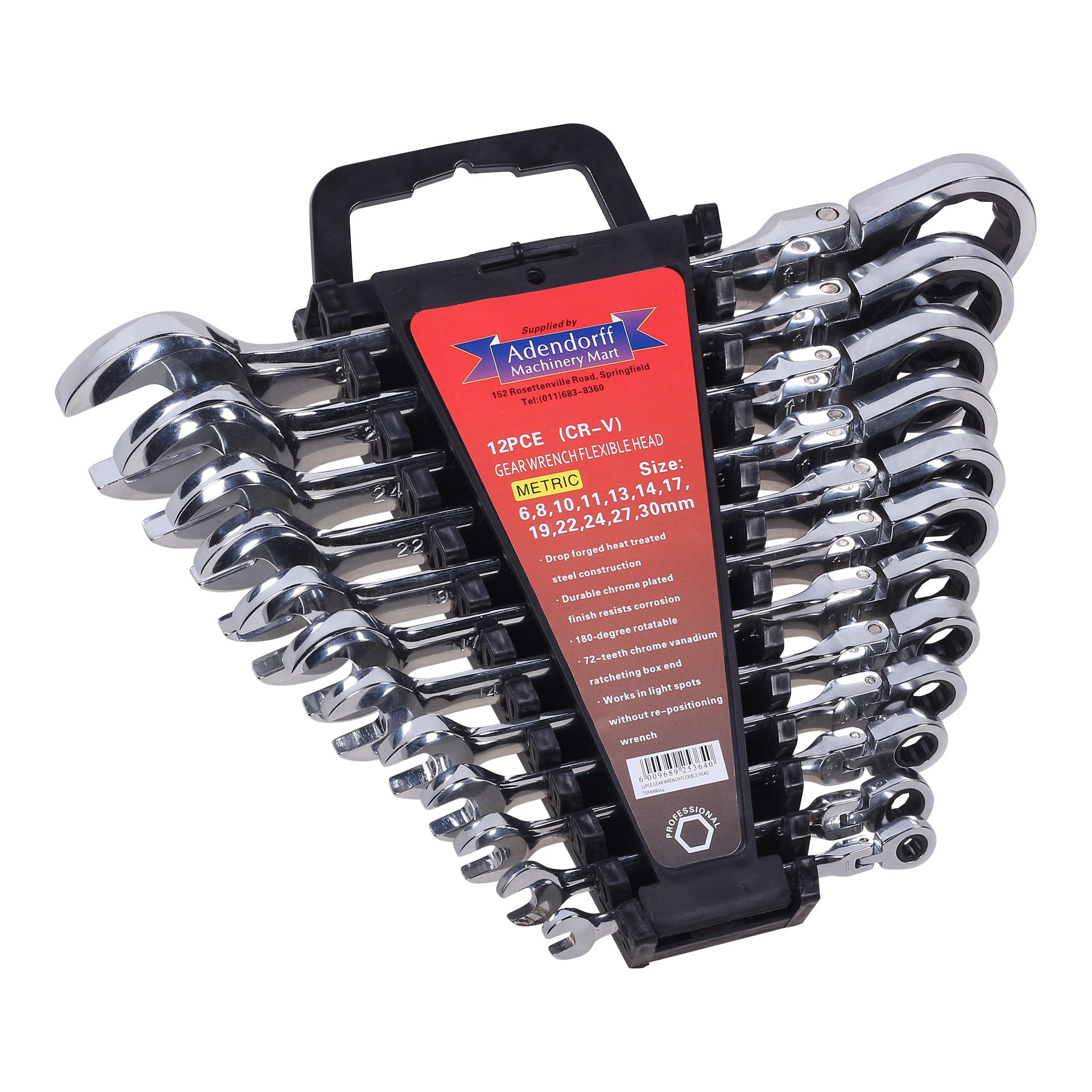 MAC AFRIC 12 PCS Gear Wrench Set with Flexible Head