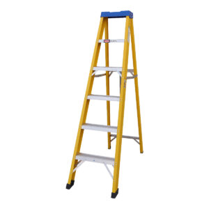 MAC AFRIC Superlite 6 Step 1.8 M Fiberglass Step Ladder with Aluminium Treads