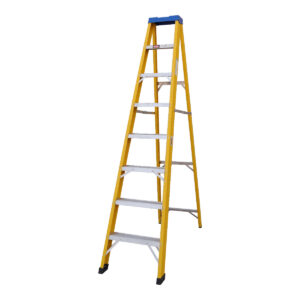 MAC AFRIC SUPERLITE 8 Step 2.4 M Fiberglass Step Ladder with Aluminium Treads