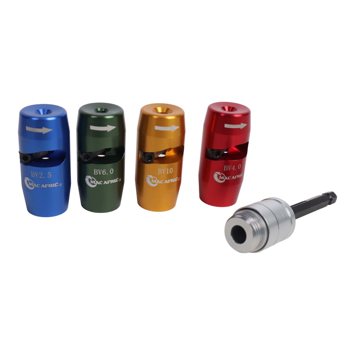 MAC AFRIC 4-Piece BV Wire Stripping Kit for Drills