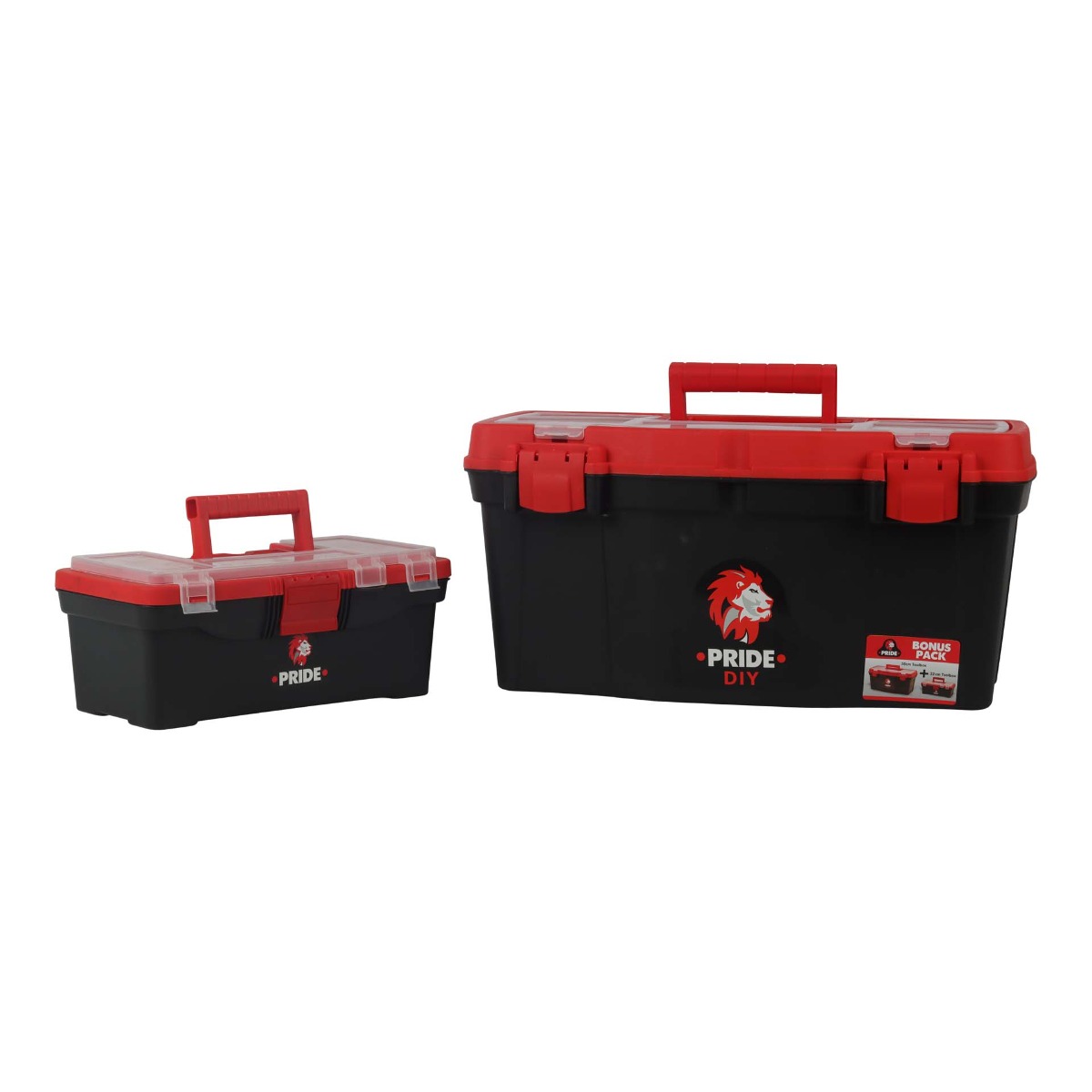 PRIDE Plastic Toolbox Combo (50cm & 32cm)