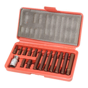 MAC AFRIC 15 PCS Hex Bits Set 1/2" IN Drive