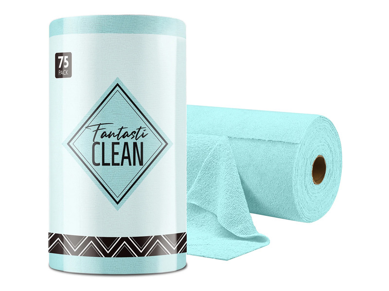 Microfiber Tear-Away Towels 75pc – Dim Blue