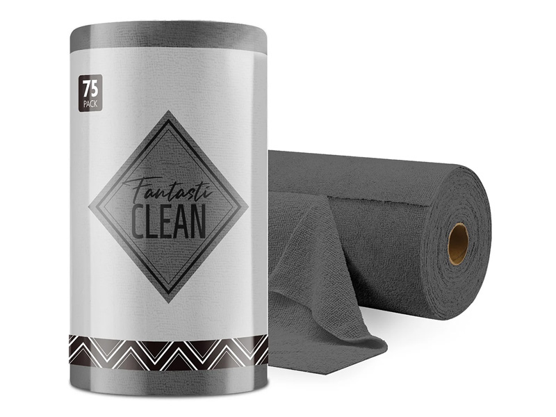 Microfiber Tear-Away Towels 75pc – Dim Grey