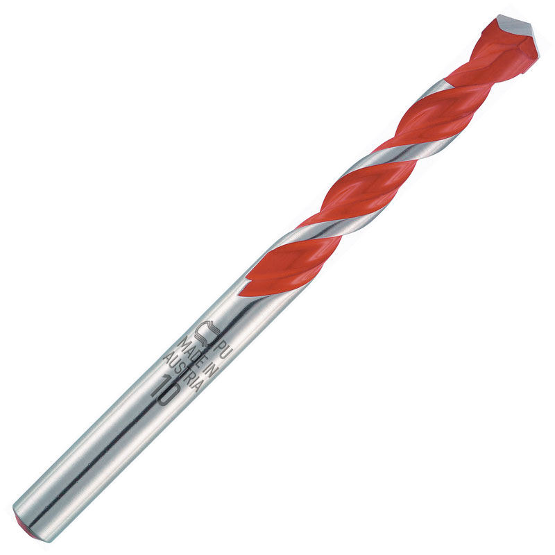 ALPEN PROFI MULTICUT Tungsten Carbide Multi Purpose Drill Bit with Cylindrical Shank - 10 mm