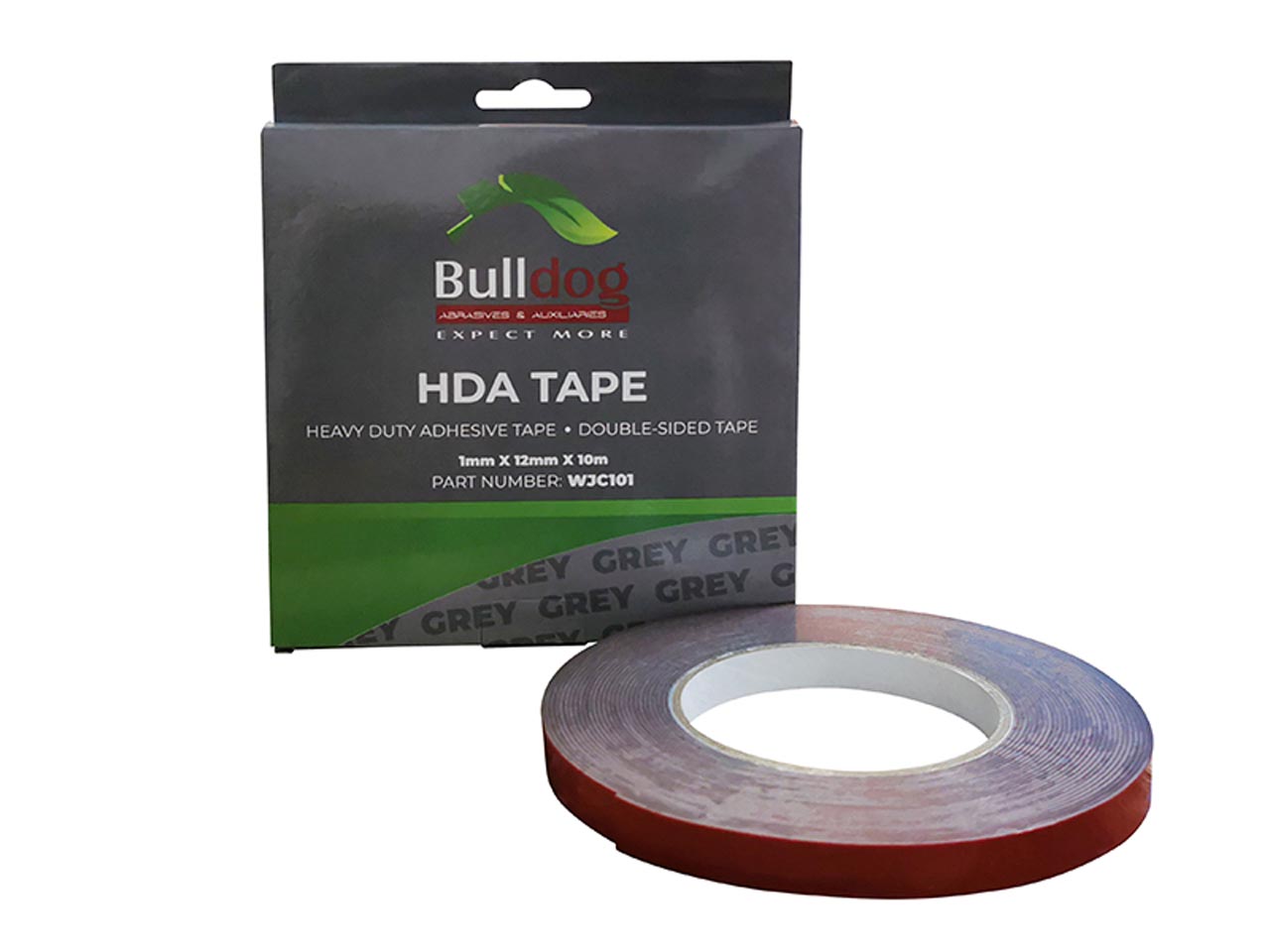 BULLDOG TAPES HDA (Heavy Duty Adhesive) Double-sided Tape, 1mmx12mmx10m