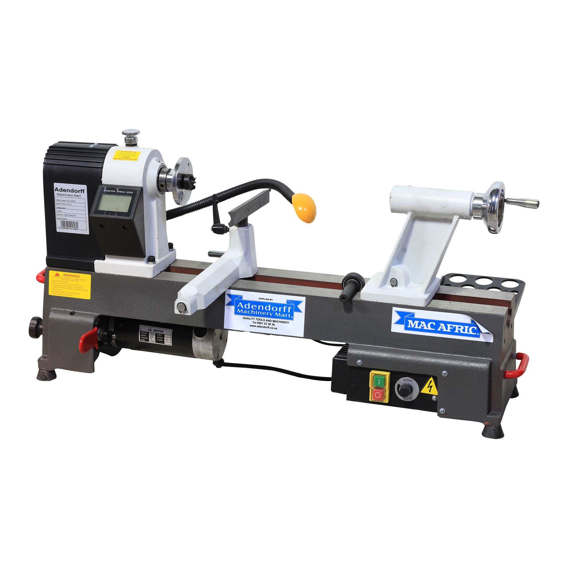 MAC AFRIC Variable Speed 12" IN x 18" IN Wood Lathe (MC1218V)