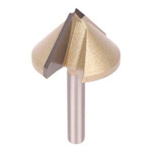 MAC AFRIC 90° V GROOVING BIT 1/4X1-1/4X3/4 INCH ROUTER BIT