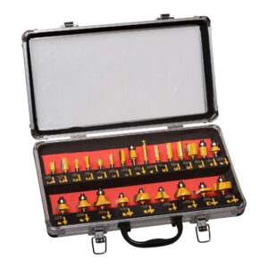 MAC AFRIC 1/4" IN 24 Piece Router Bit For Dovetail Jointer