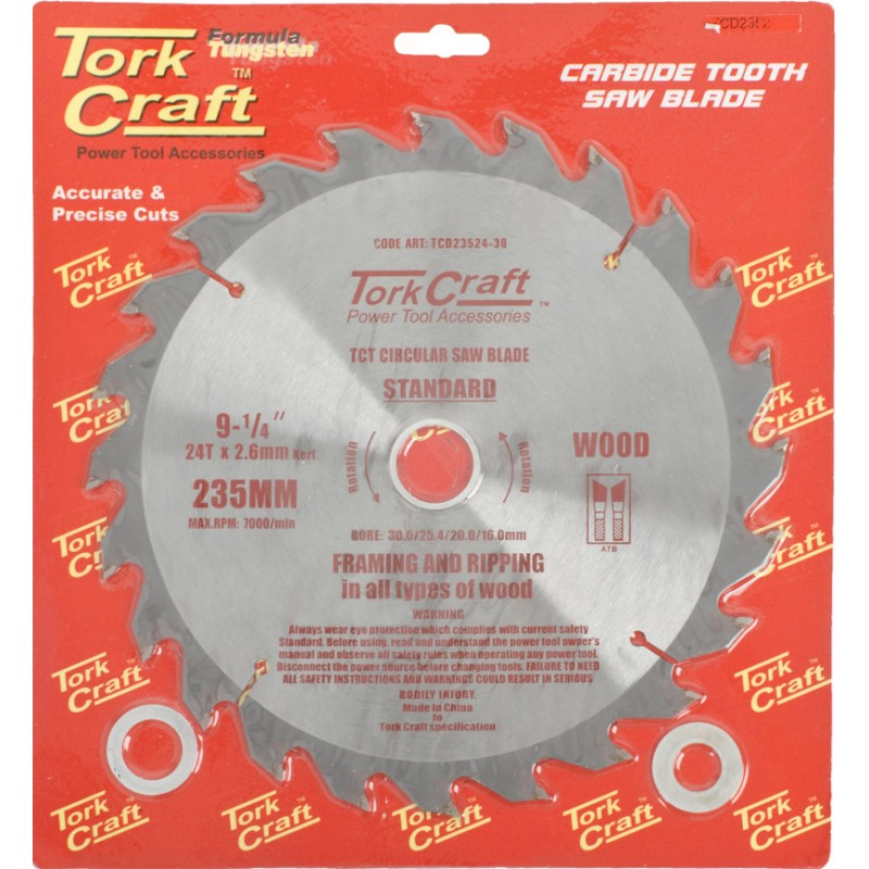 TORK CRAFT TCT Blade 235 MM x 24T