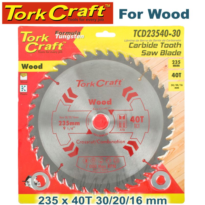 TORK CRAFT TCT Blade 235 MM x 40T 30/16