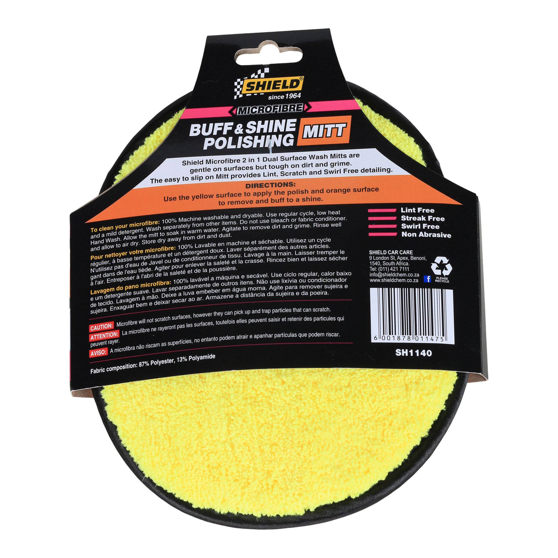 SHIELD Microfibre Buff & Shine Mitt