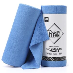 Tear-Away Detailing Towels 20pc - Blue
