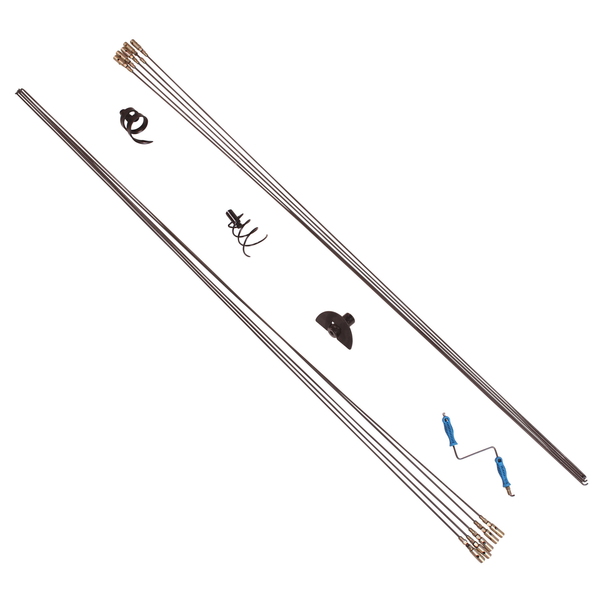 MAC AFRIC DRAINMAN SA Plumbers Drain Rod Set (6 MM) with Rubber Plunger