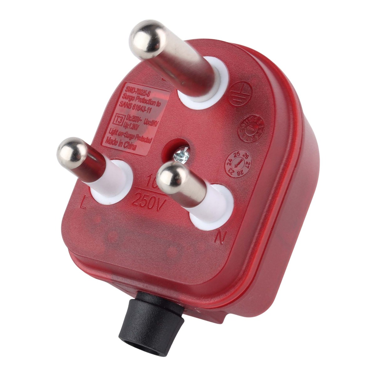 SWITCHED Wireable Plug Top with High Surge Protection