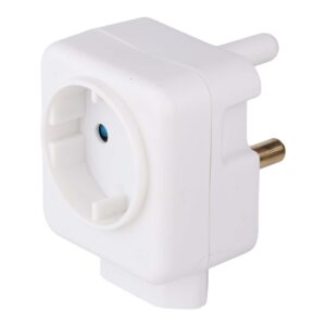 SWITCHED Adaptor SA 3-pin to Schuko & Euro