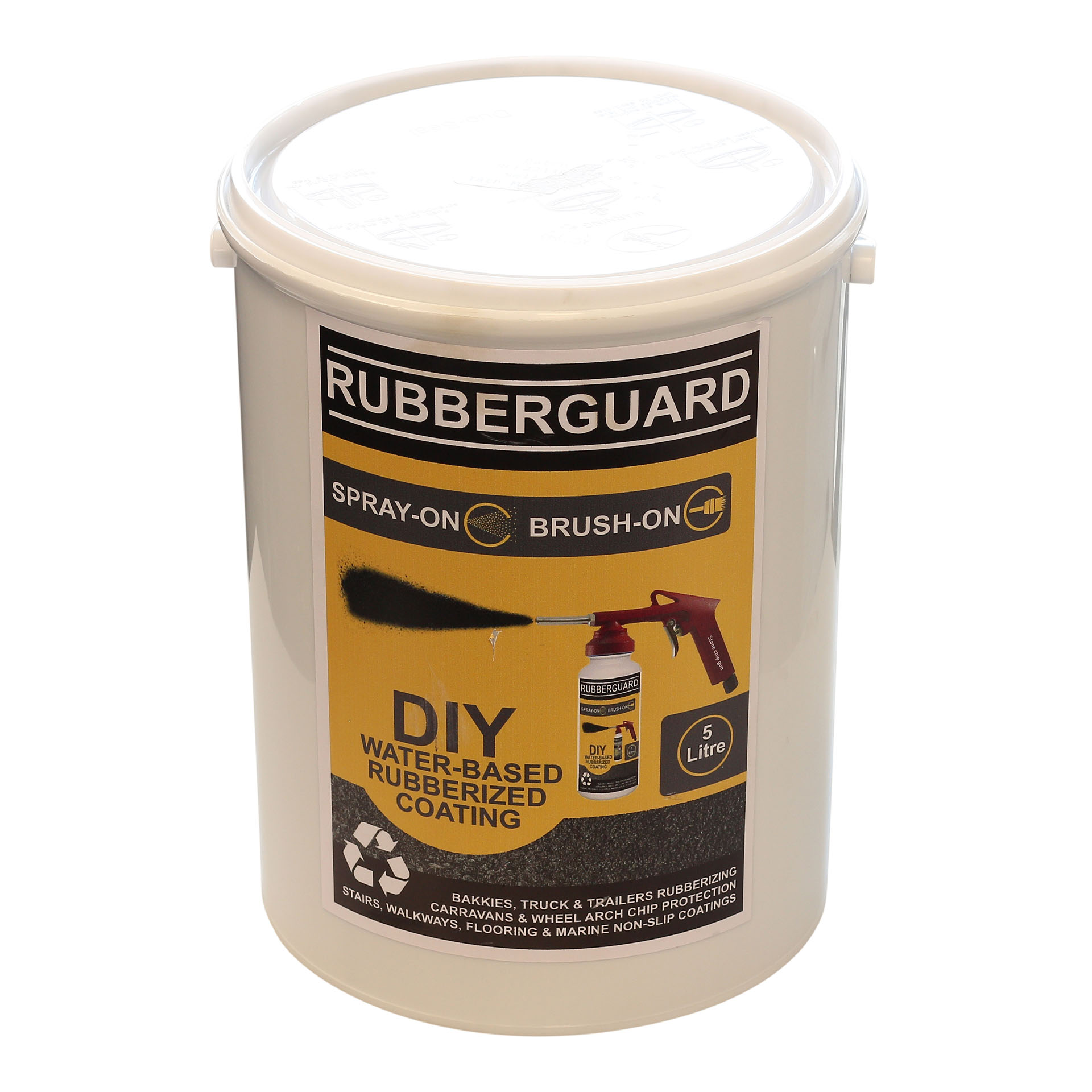 Rubberguard 5L Fine Brush - Spray (Black)