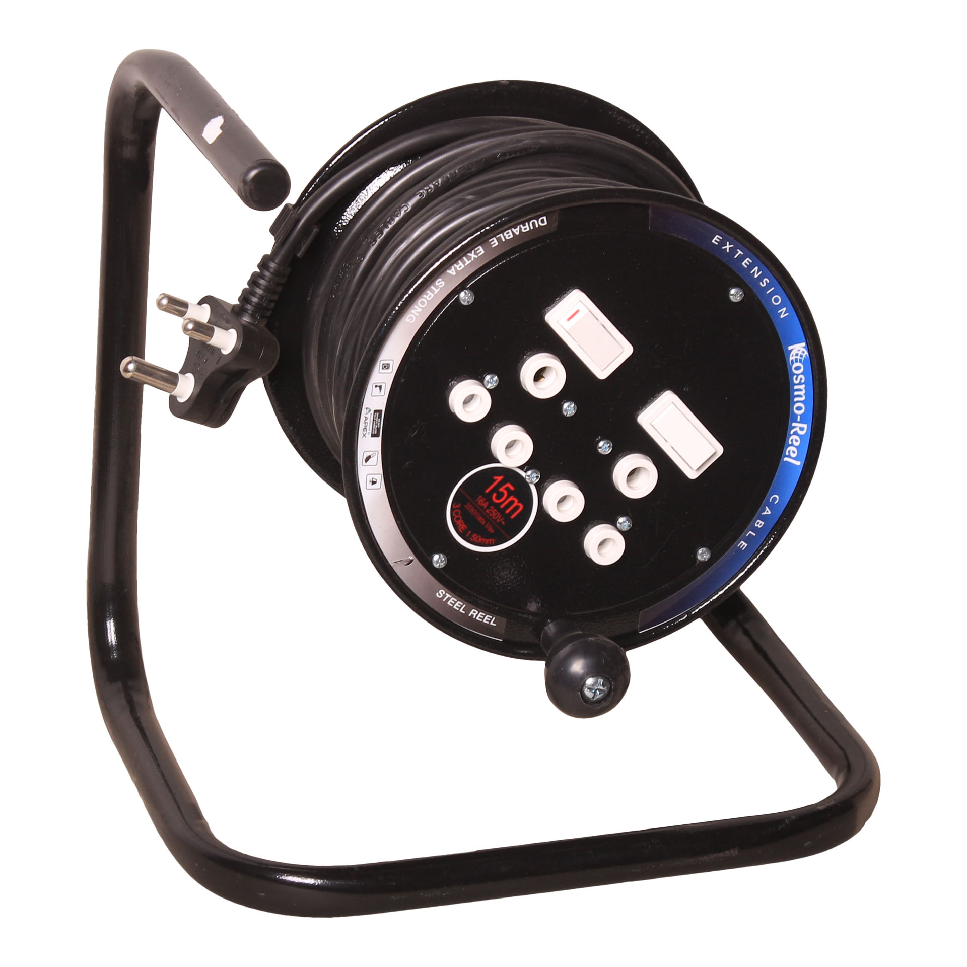 KOSMO-REEL 15 M Extension Cord with Reel 1.5 MM