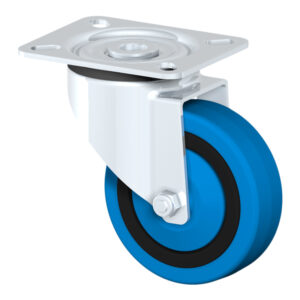 KEDLA Rubber and Castor Wheels - 100mm Elastic Swivel Wheel
