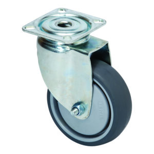 KEDLA Rubber and Castor Wheels - 100mm Rubber Swivel Wheel